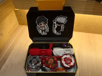 Customized Beyblade X Box (3 Boys + 2 Launchers)