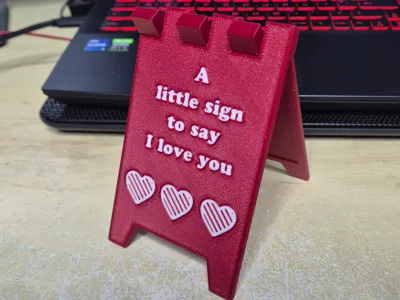 A little sign to say 'I love you'