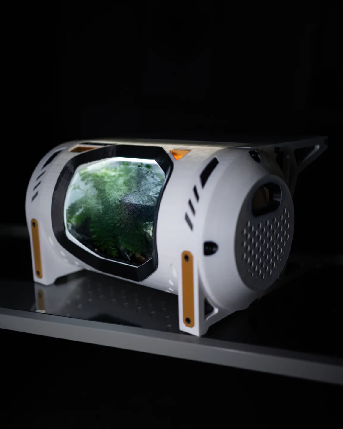 Spaceship Terrarium Monitor Riser view 3