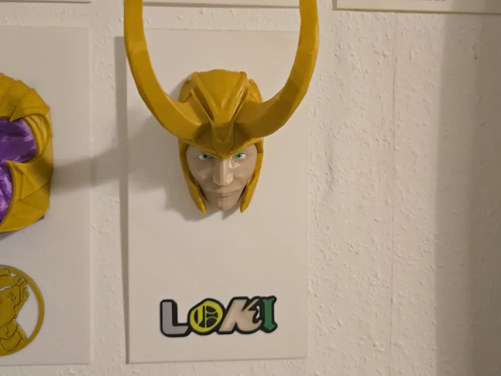 Loki Marvel Wall Art/Relief Sculpture - Free 3D Print Model - MakerWorld