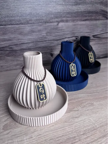 Jarrón decorativo: tablett mit vase — vista de referencia 2