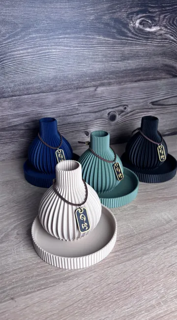 Jarrón decorativo: tablett mit vase — vista de referencia 4
