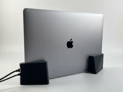 MacBook Pro Vertical Stand — Dual-Block Design