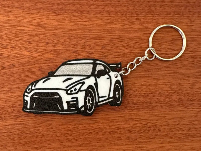 Nissan GTR R35 Tooned Keychain