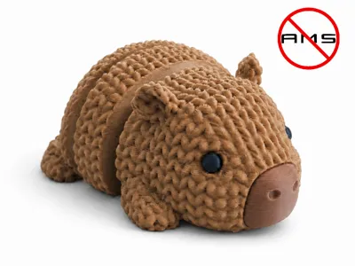 Articulated Knitted Capybara