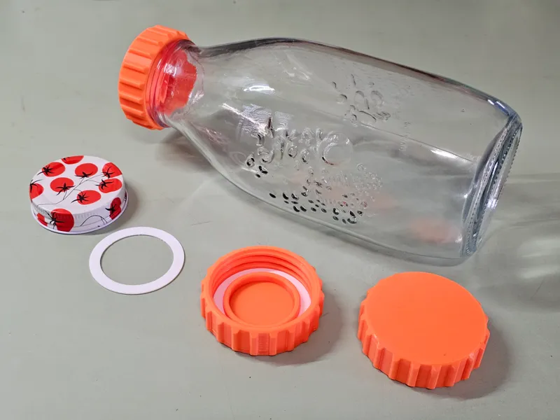 Sauce Bottle Cap & Seal (1 litre frutta del prato)