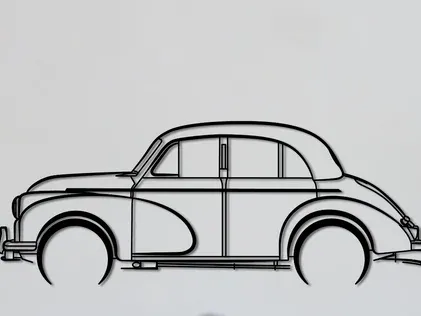 morris minor silhouette