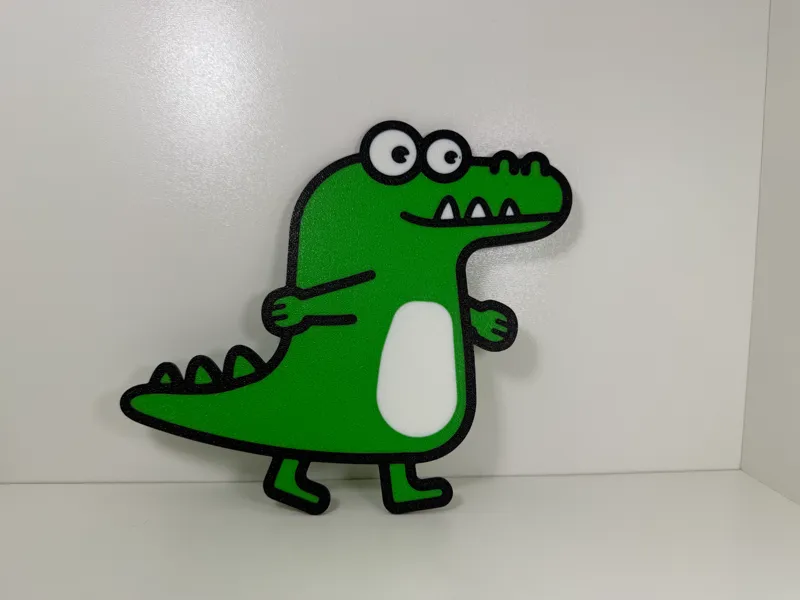 2D Cute Crocodile
