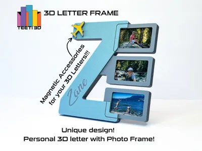 3D Letter Frame "Z"