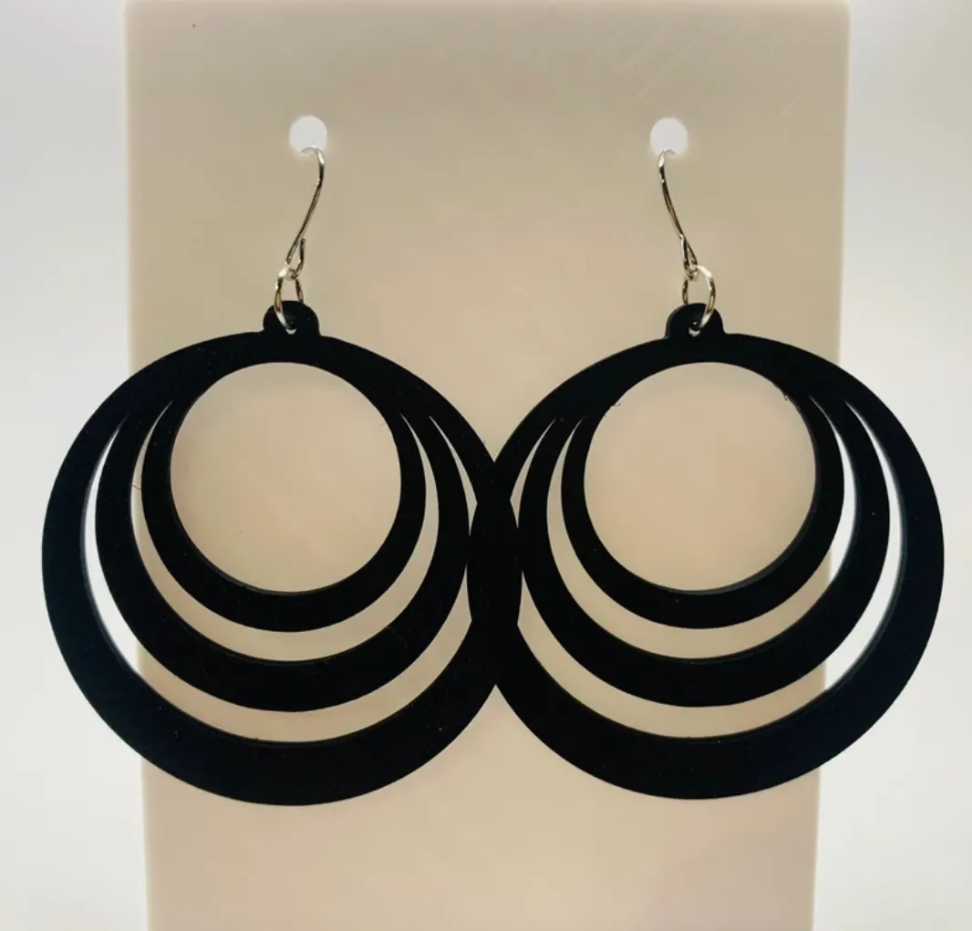Boucles oreilles multi cercles view 2