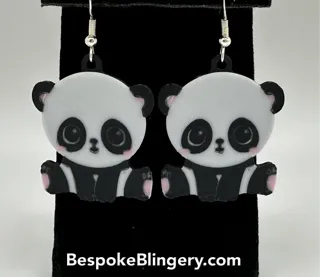 Panda Earrings