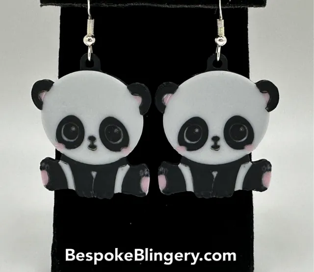 Panda Earrings
