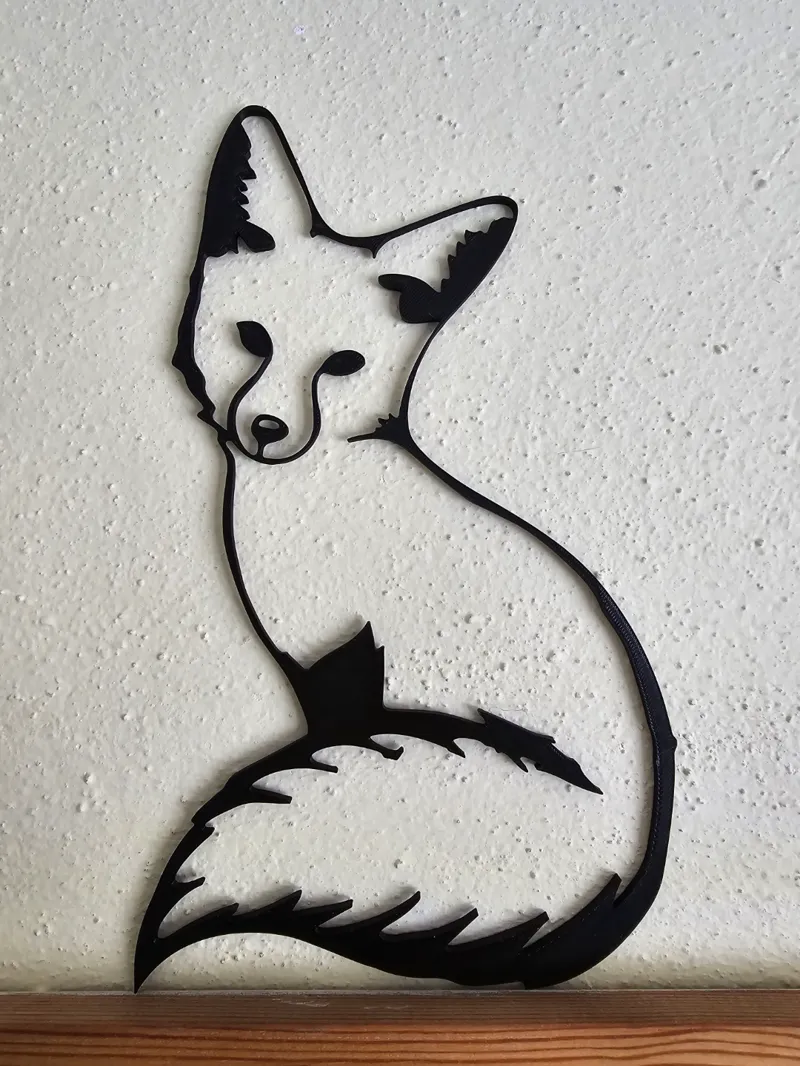 Fox wall sculpture