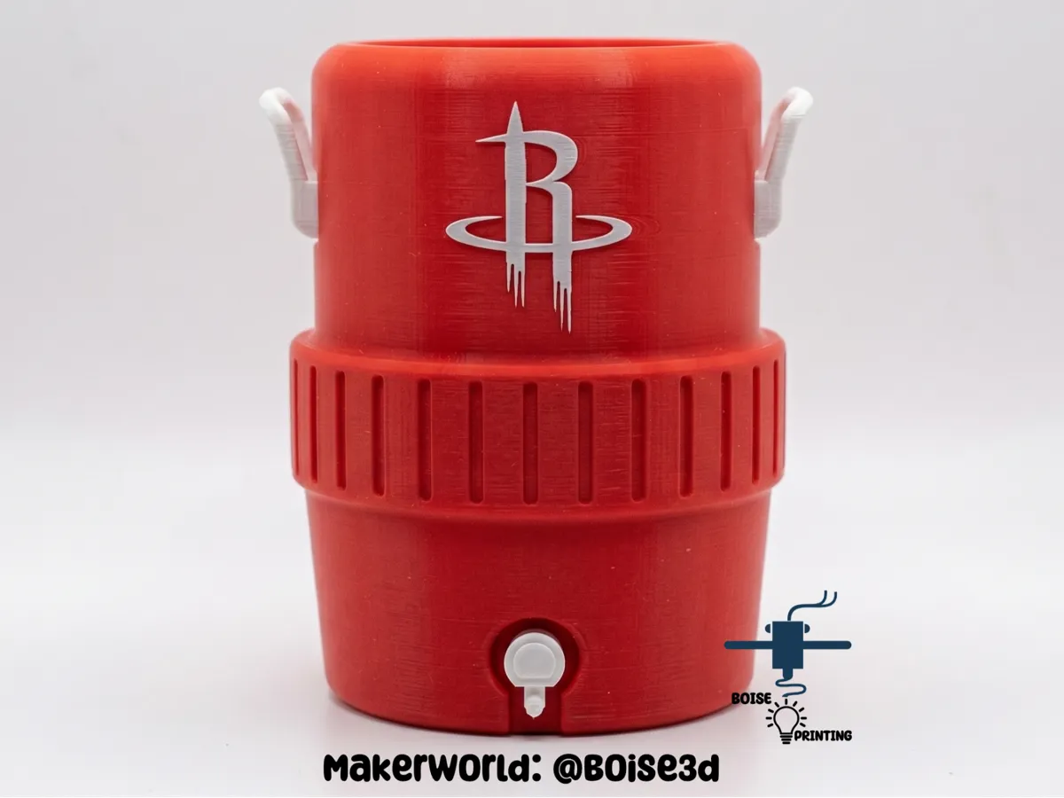 Houston Rockets – Igloo Cooler Koozie - Free 3D Print Model - MakerWorld
