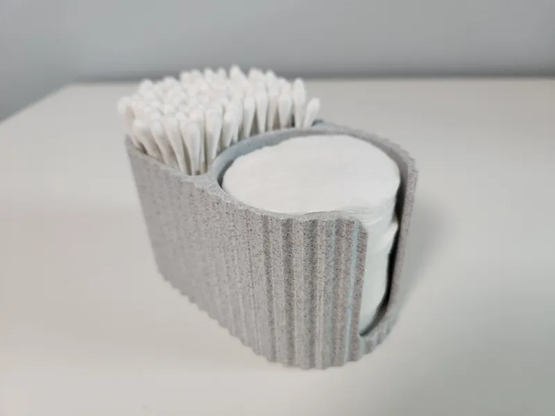 Cotton pads and q-tip organizer