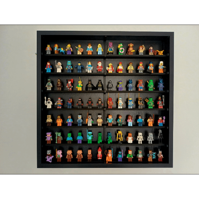 Minifigure Display for Sannahed 50x50 | 84 figs