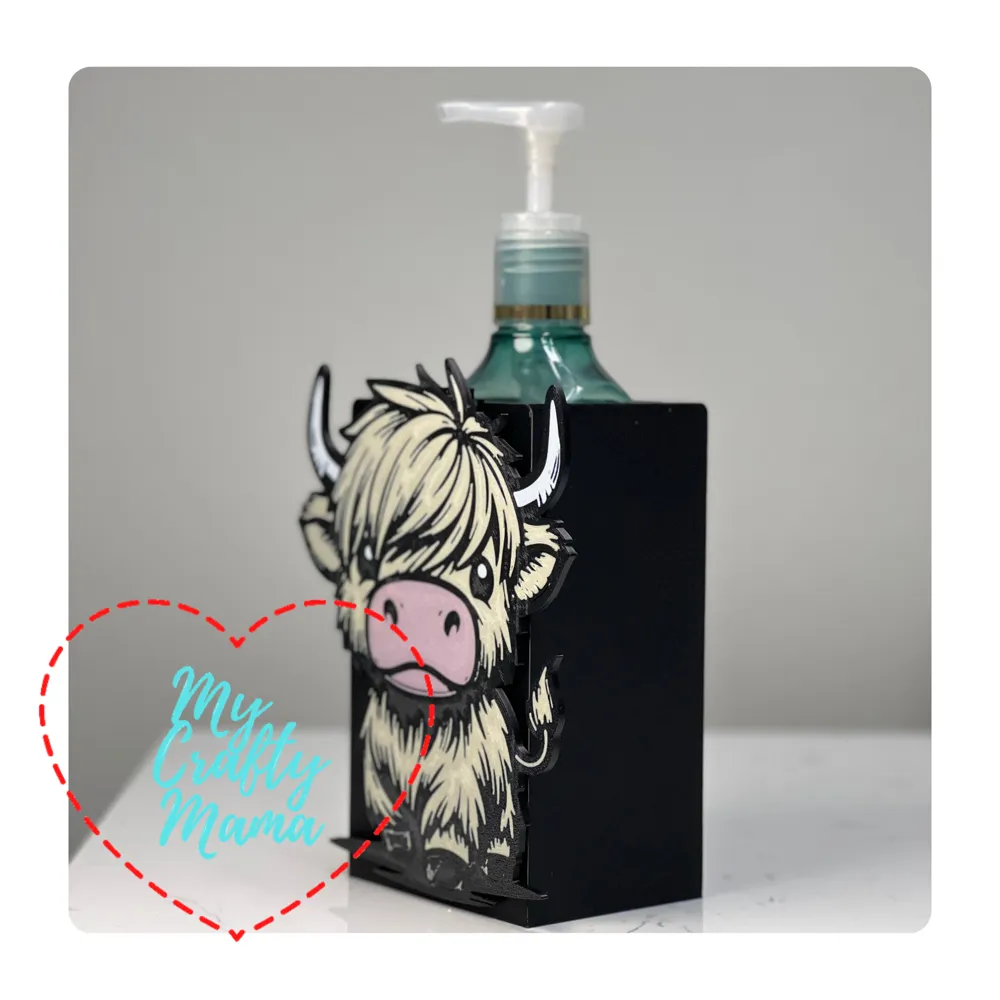 Set Di 4 Sottobicchieri A Forma Di Mucca Delle Highland – Sottobicchieri In Sughero Con Finitura Lucida – Regalo Simpatico Per Amanti Degli Animali - 3