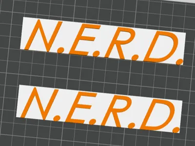 NERD Nameplate