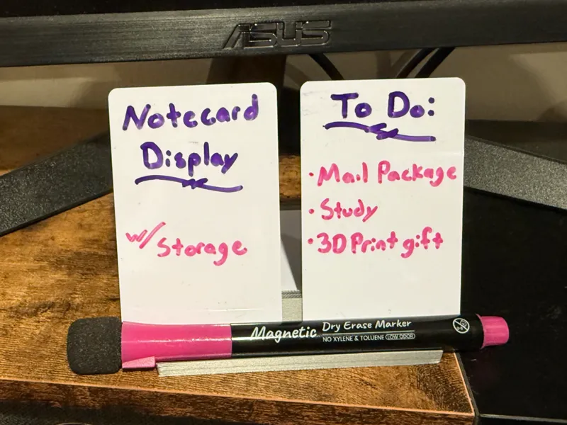 Notecard Display & Holder - Desktop