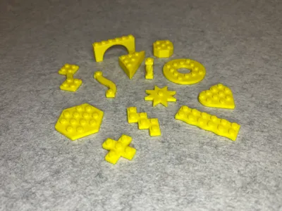 Building block brick compatible special pieces