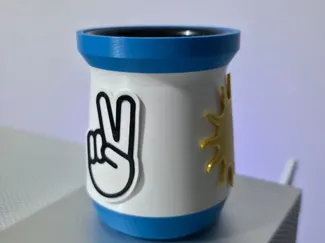 Mate de Perón Polimero Escalonado