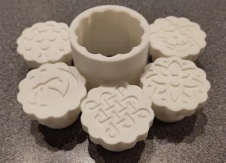 Simple moon cake molds