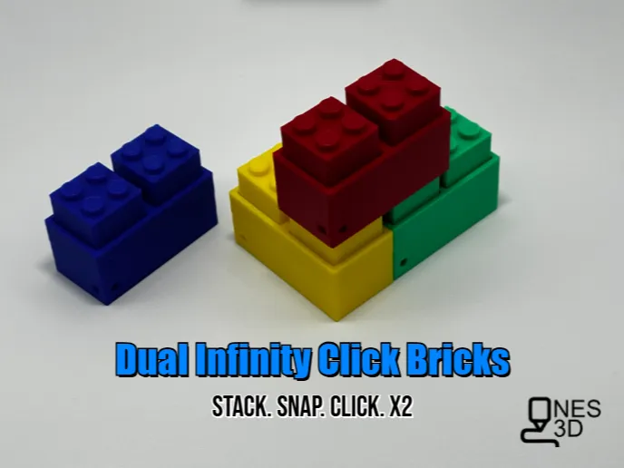 DUAL Infinity Click Bricks (Fidget Clickers)