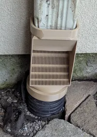 4.5x3.5 downspout to 4 inch round drain