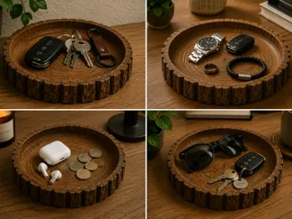 Tree Stump Catchall tray 