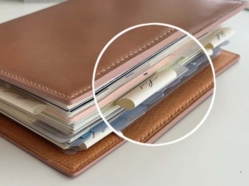 Curved Tab Holder for Planner Index Tabs