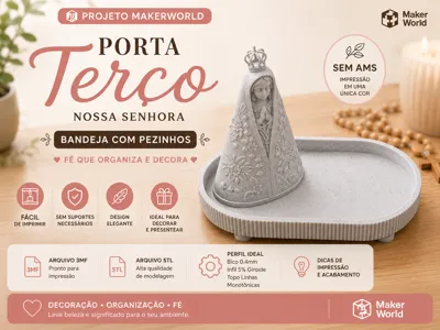 Our Lady of Aparecida Rosary Holder