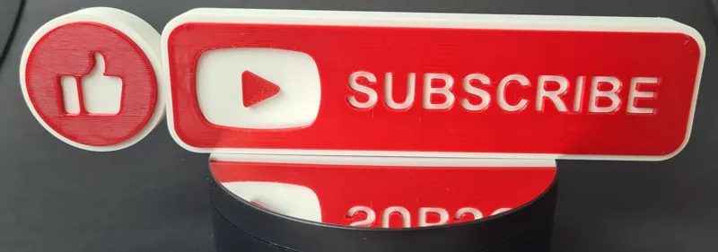 Like and subscribe youtube sign