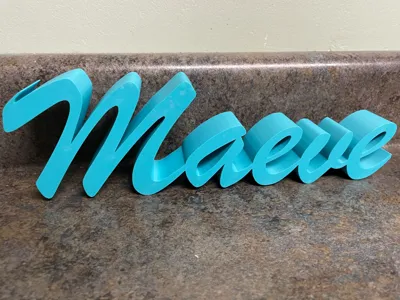 Maeve name in cursive