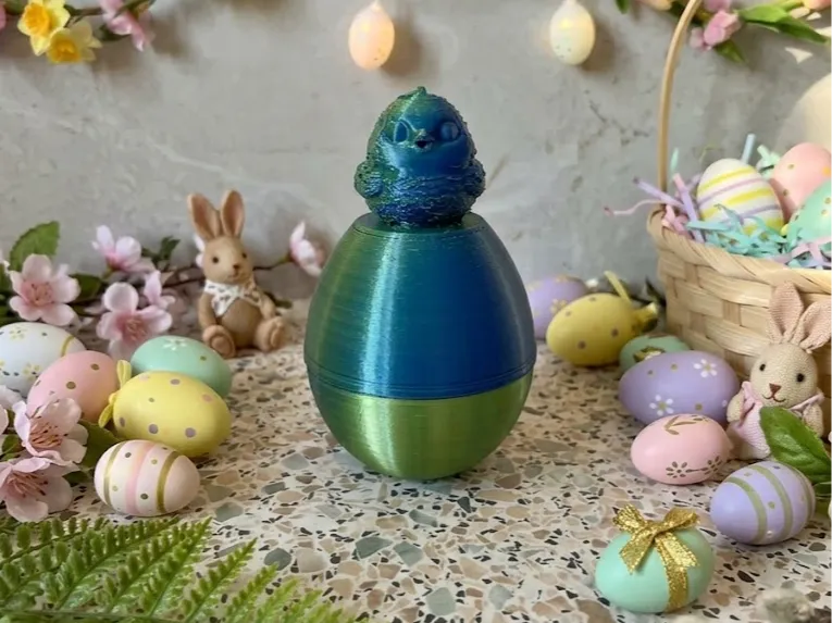 Easter Chic surprise egg - Free 3D Print Model - MakerWorld