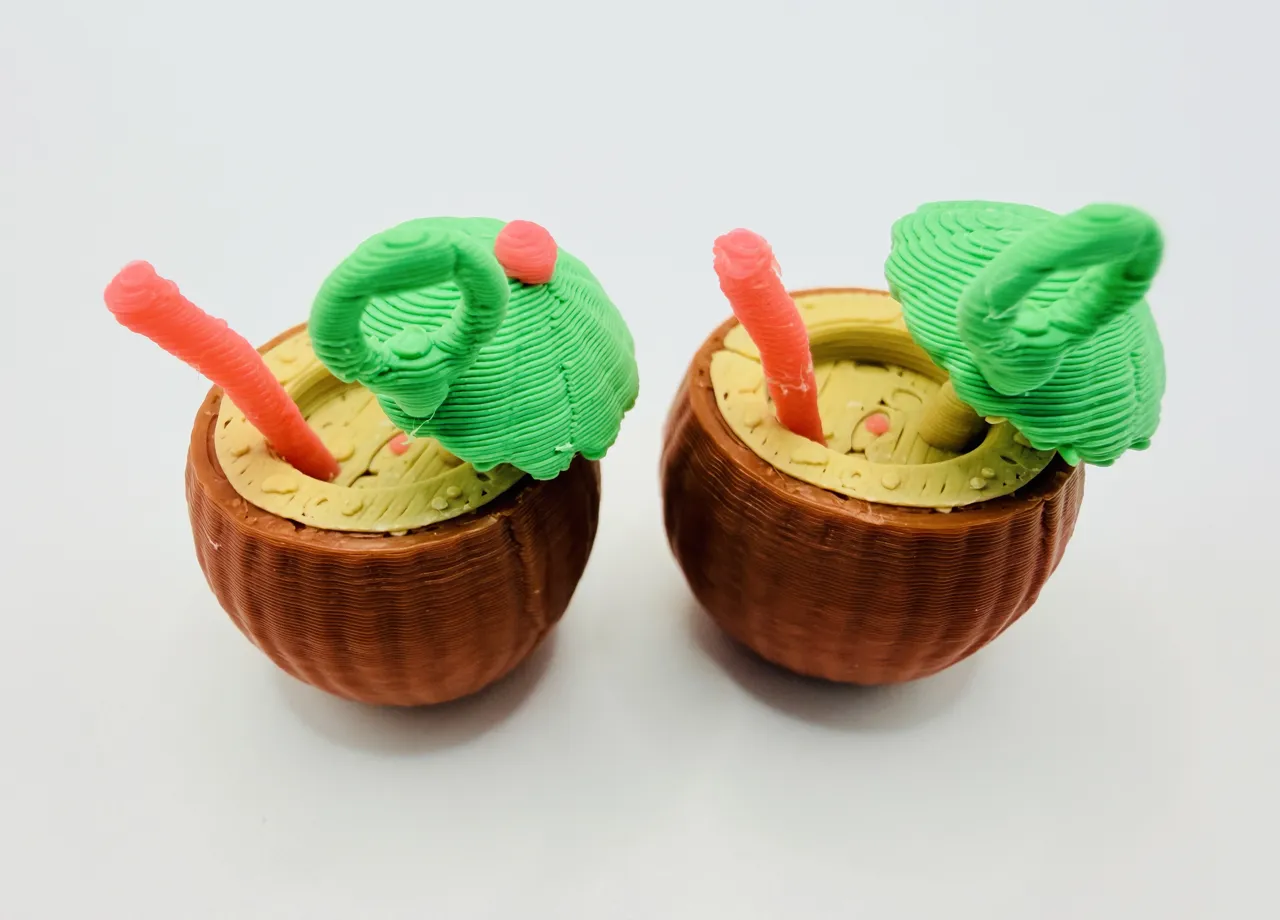 Tropical Coconut Summer Earrings view 3