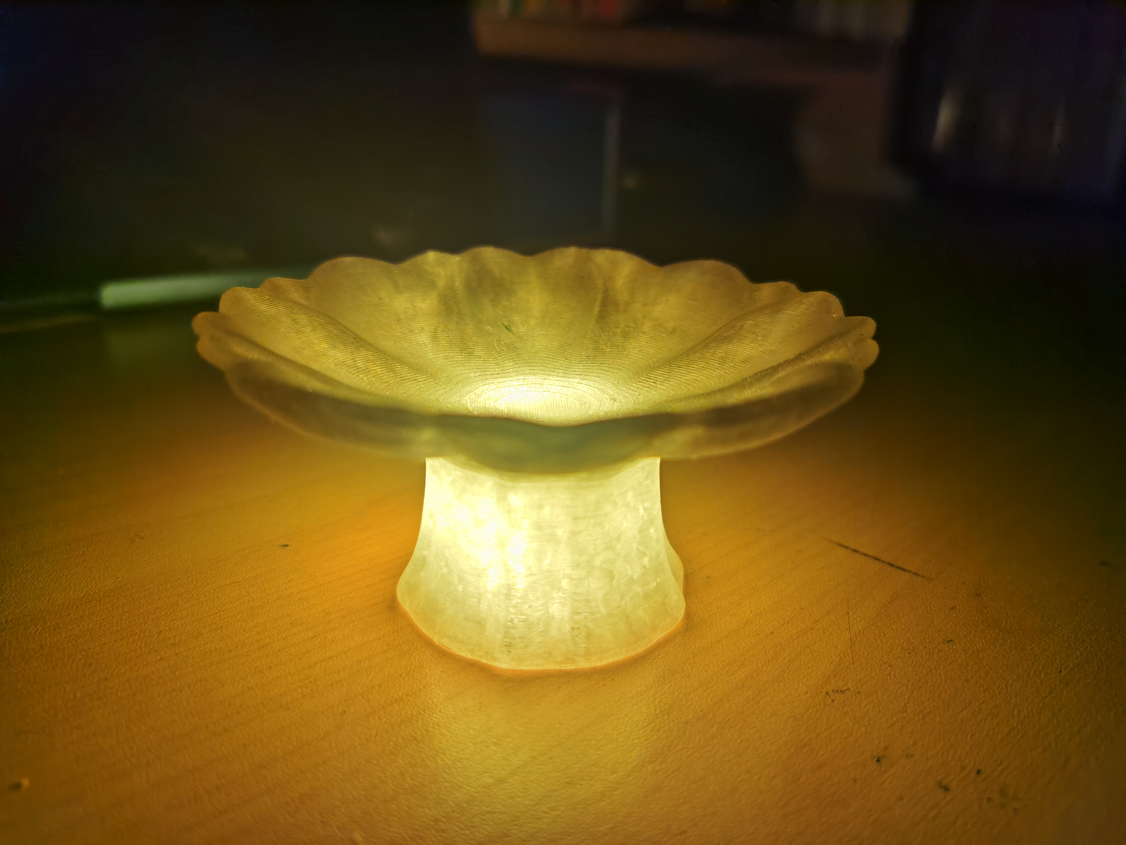 Miniatura 5 do modelo 3D 苏式糕点 储物盒 托盘 收纳 夜灯 螺纹设计 莲系列