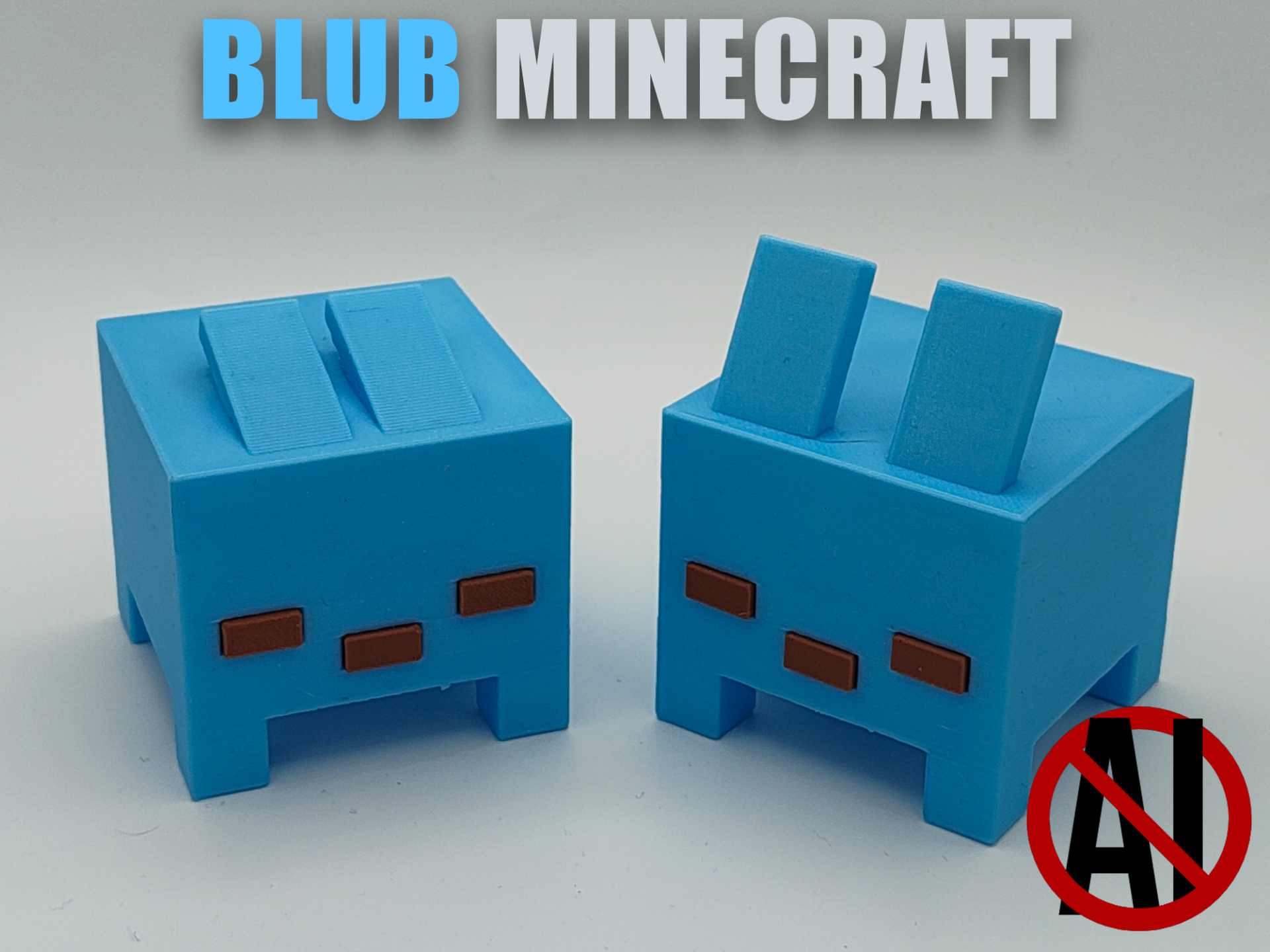 BLUB MINECRAFT STACKABLE 3D model