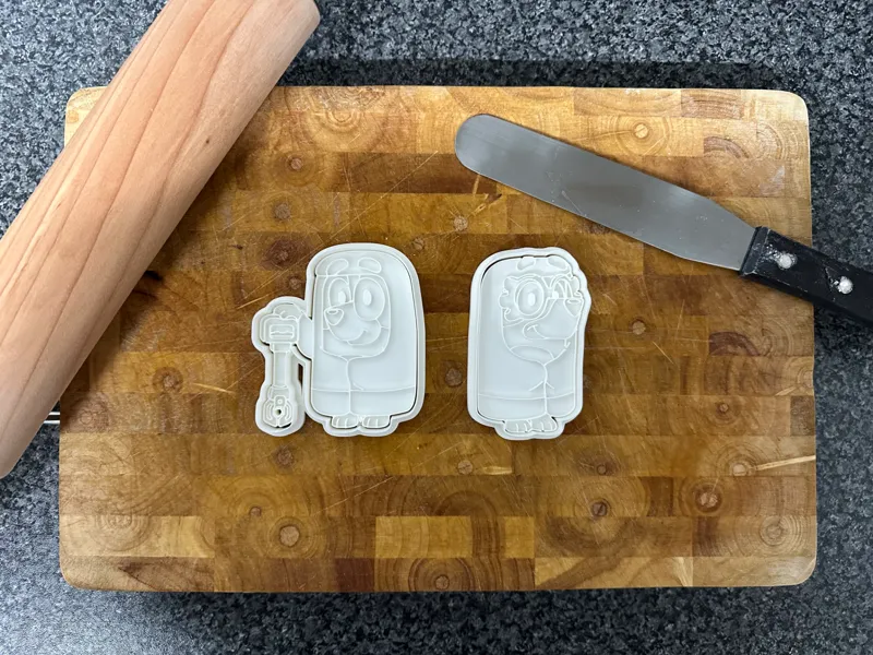 Bluey Cookie Cutters & Stamps (Granny Game)