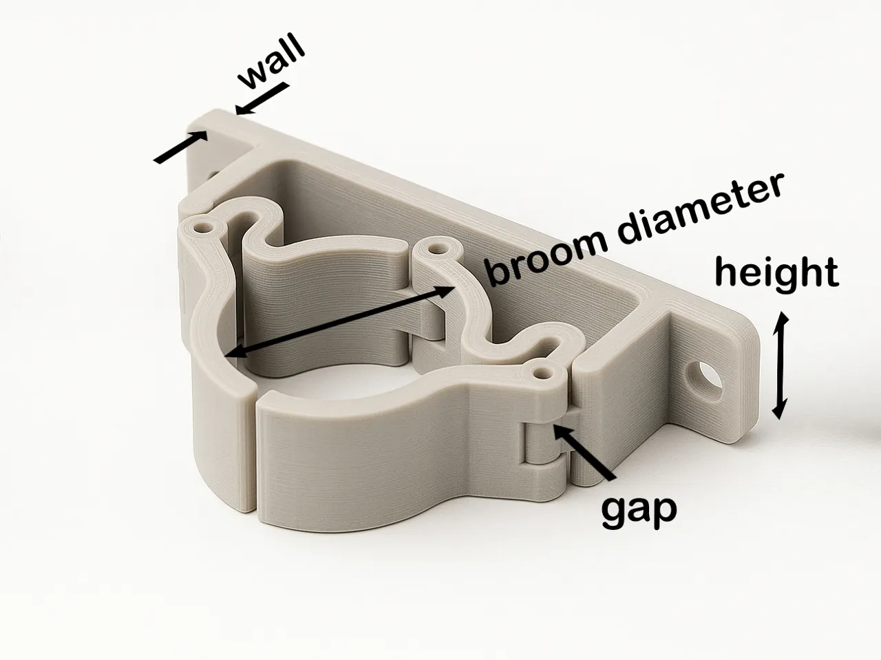 broom holder configurator view 3