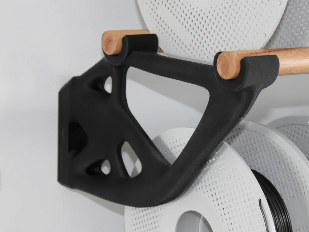 Topology Optimized Filament Spool Shelf Rack - Free 3D Print Model ...