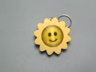 太阳花钥匙扣灯