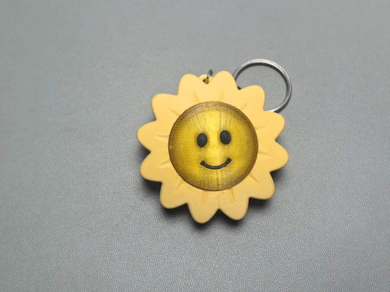 太阳花钥匙扣灯