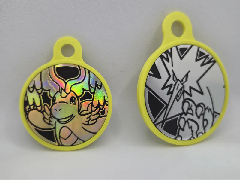 Durable Pokémon TCG Coin Keychain