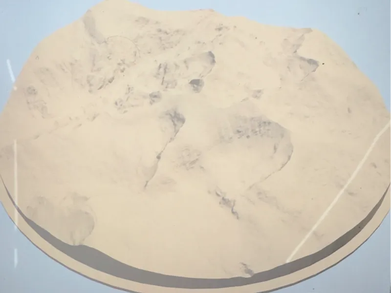 Zoomed out hills and valleys 