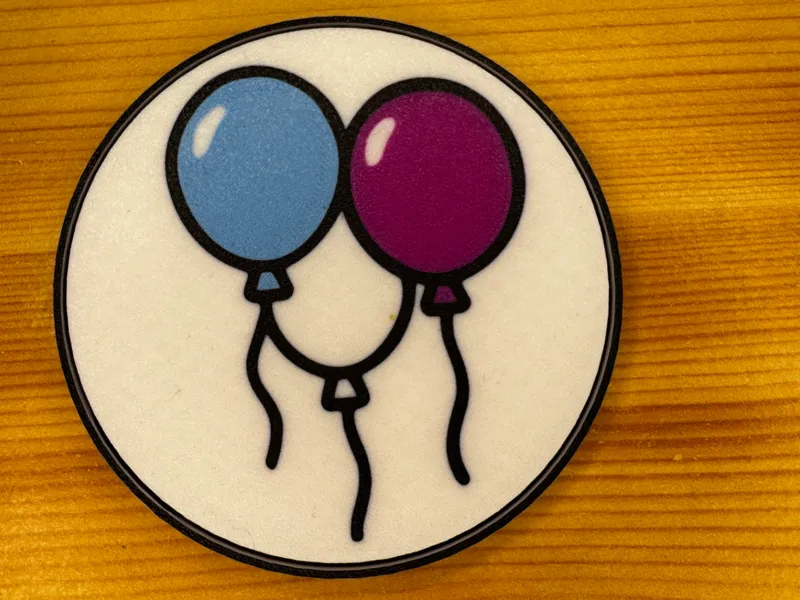Luftballon Untersetzer