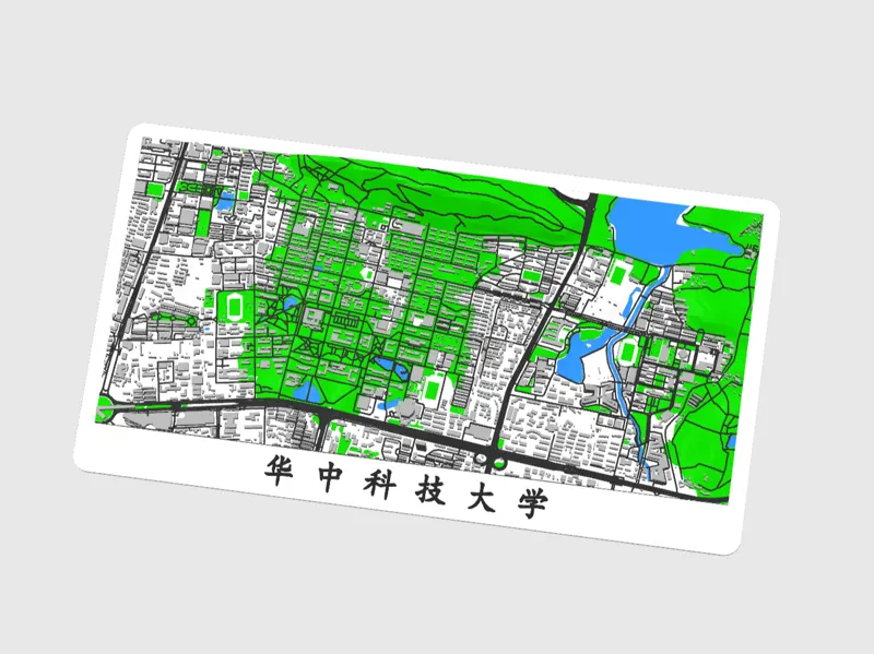 华中科技大学 校园微缩地图模型