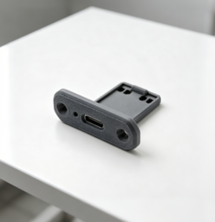 Miniatura 2 do modelo 3D TP4056 USB-C Panel Mount