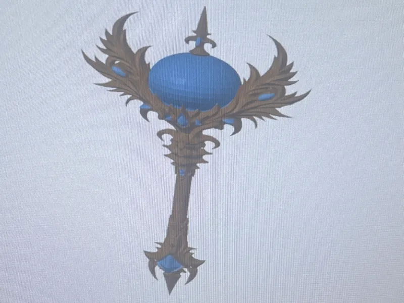 Staff with a orb on the top