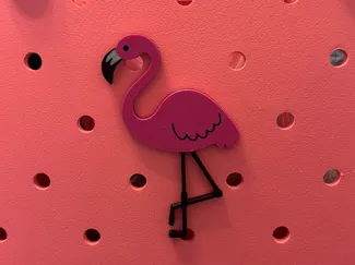 Flamingo Bogg Bag Charm