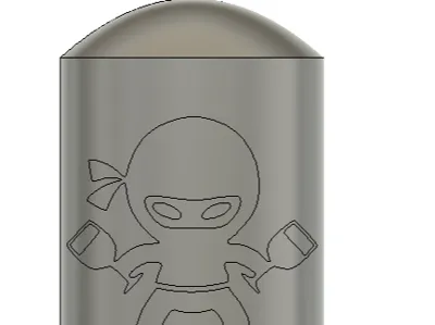Wine Ninja Emblem Handle for Ninja Slushi Machine